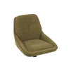SABLON, chaise de bar hauteur 100-121 cm - tissu doux - assise pivotante - 5 coloris