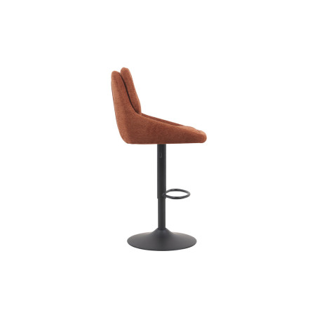 SABLON, chaise de bar hauteur 100-121 cm - tissu doux - assise pivotante - 5 coloris