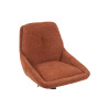 SABLON, chaise de bar hauteur 100-121 cm - tissu doux - assise pivotante - 5 coloris