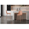 JACARANDA, chaise de comptoir hauteur 100,5 cm - simili cuir - avec repose-pieds - 5 coloris