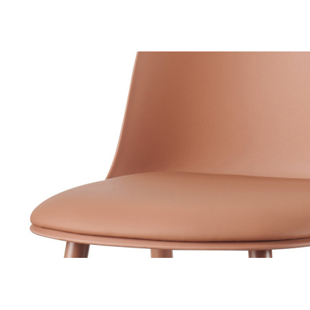JACARANDA, chaise de comptoir hauteur 100,5 cm - simili cuir - avec repose-pieds - 5 coloris