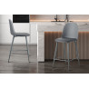 JACARANDA, chaise de comptoir hauteur 100,5 cm - simili cuir - avec repose-pieds - 5 coloris