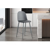JACARANDA, chaise de comptoir hauteur 100,5 cm - simili cuir - avec repose-pieds - 5 coloris