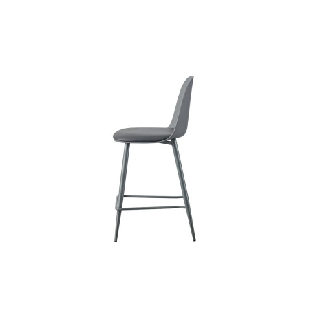 JACARANDA, chaise de comptoir hauteur 100,5 cm - simili cuir - avec repose-pieds - 5 coloris