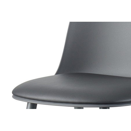 JACARANDA, chaise de comptoir hauteur 100,5 cm - simili cuir - avec repose-pieds - 5 coloris