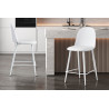 JACARANDA, chaise de comptoir hauteur 100,5 cm - simili cuir - avec repose-pieds - 5 coloris
