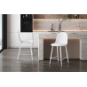 JACARANDA, chaise de comptoir hauteur 100,5 cm - simili cuir - avec repose-pieds - 5 coloris