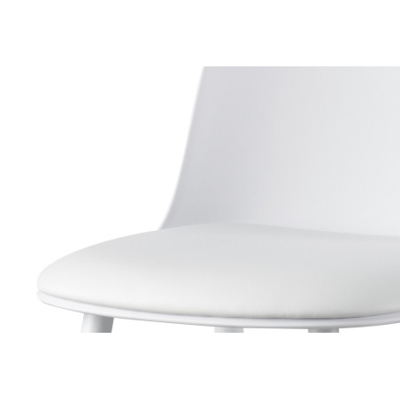 JACARANDA, chaise de comptoir hauteur 100,5 cm - simili cuir - avec repose-pieds - 5 coloris