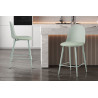 JACARANDA, chaise de comptoir hauteur 100,5 cm - simili cuir - avec repose-pieds - 5 coloris