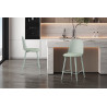JACARANDA, chaise de comptoir hauteur 100,5 cm - simili cuir - avec repose-pieds - 5 coloris