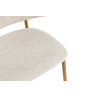 COTON, chaise de comptoir hauteur 92 cm - tissu doux - pieds effet bois - 4 coloris