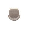 COTON, chaise de comptoir hauteur 92 cm - tissu doux - pieds effet bois - 4 coloris