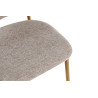 COTON, chaise de comptoir hauteur 92 cm - tissu doux - pieds effet bois - 4 coloris