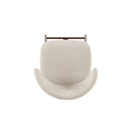 COTON, chaise de comptoir hauteur 92 cm - tissu doux - pieds effet bois - 4 coloris
