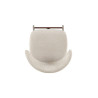 COTON, chaise de comptoir hauteur 92 cm - tissu doux - pieds effet bois - 4 coloris