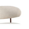 COTON, chaise de comptoir hauteur 92 cm - tissu doux - pieds effet bois - 4 coloris