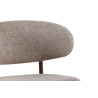 COTON, chaise de comptoir hauteur 92 cm - tissu doux - pieds effet bois - 4 coloris