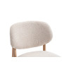 CAMELIA, chaise de comptoir hauteur 94,5 cm - bois massif et tissu - 2 coloris