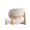 CAMELIA, chaise de comptoir hauteur 94,5 cm - bois massif et tissu - 2 coloris