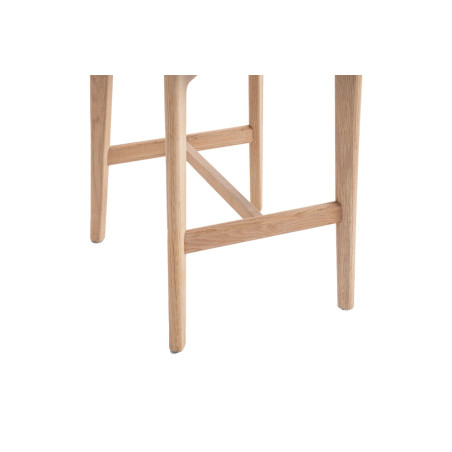 CAMELIA, chaise de comptoir hauteur 94,5 cm - bois massif et tissu - 2 coloris