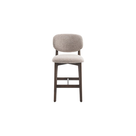 CAMELIA, chaise de comptoir hauteur 94,5 cm - bois massif et tissu - 2 coloris