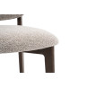 CAMELIA, chaise de comptoir hauteur 94,5 cm - bois massif et tissu - 2 coloris