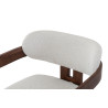CAMOMILLE, chaise de comptoir hauteur 95 cm - bois massif et tissu - 2 coloris