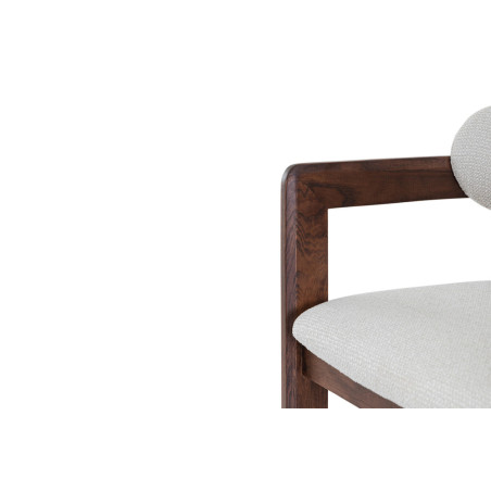 CAMOMILLE, chaise de comptoir hauteur 95 cm - bois massif et tissu - 2 coloris