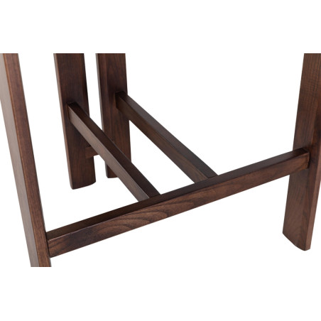 CAMOMILLE, chaise de comptoir hauteur 95 cm - bois massif et tissu - 2 coloris