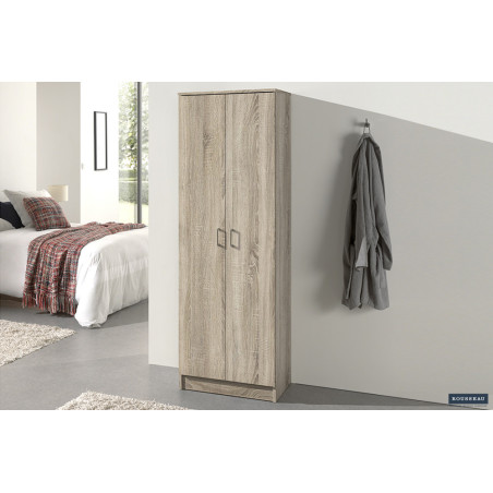 ROSEE, armoire de rangement 60 cm - 2 portes - 3 finitions