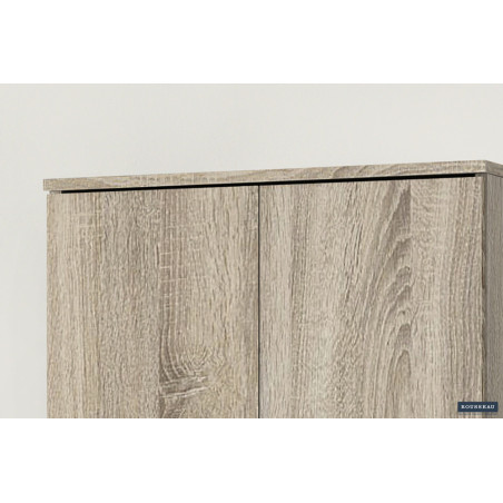 ROSEE, armoire de rangement 60 cm - 2 portes - 3 finitions