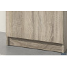 ROSEE, armoire de rangement 60 cm - 2 portes - 3 finitions