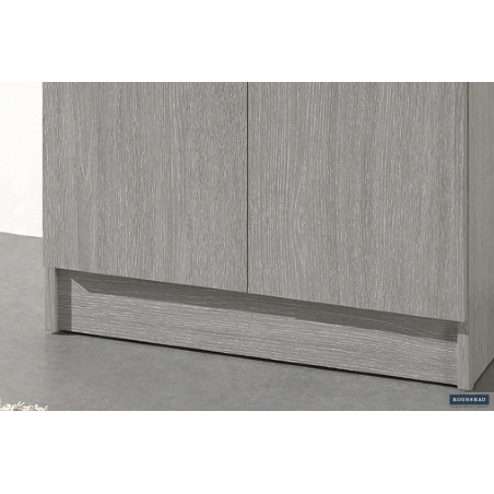 ROSEE, armoire de rangement 60 cm - 2 portes - 3 finitions