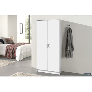 ROSEE, armoire de rangement 80 cm - 2 portes - 3 finitions