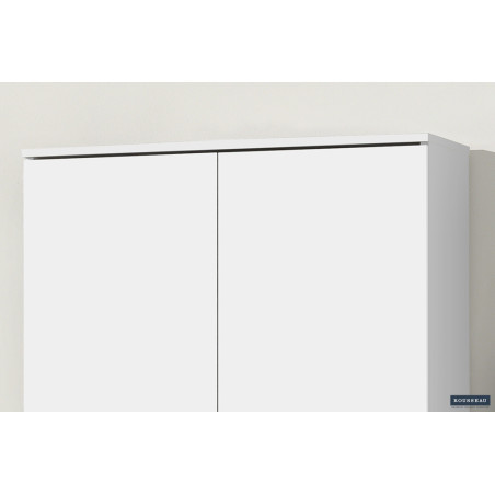 ROSEE, armoire de rangement 80 cm - 2 portes - 3 finitions