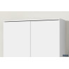 ROSEE, armoire de rangement 80 cm - 2 portes - 3 finitions