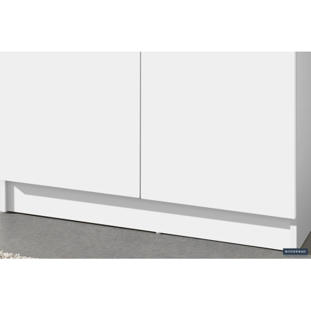 ROSEE, armoire de rangement 80 cm - 2 portes - 3 finitions