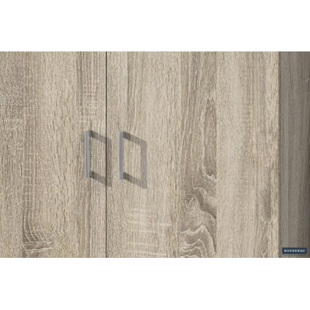 ROSEE, armoire de rangement 80 cm - 2 portes - 3 finitions