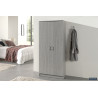 ROSEE, armoire de rangement 80 cm - 2 portes - 3 finitions