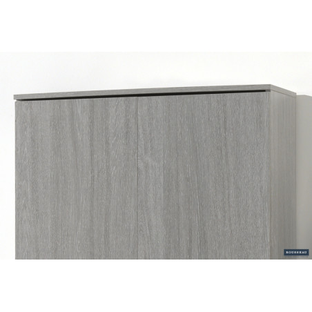ROSEE, armoire de rangement 80 cm - 2 portes - 3 finitions