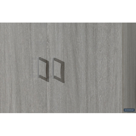 ROSEE, armoire de rangement 80 cm - 2 portes - 3 finitions