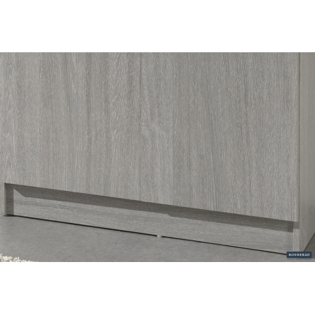 ROSEE, armoire de rangement 80 cm - 2 portes - 3 finitions
