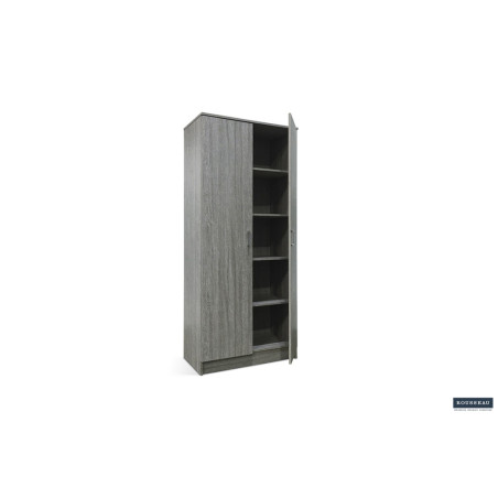 ROSEE, armoire de rangement 80 cm - 2 portes - 3 finitions