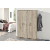 ROSEE, armoire de rangement 120 cm - 3 portes - 3 finitions