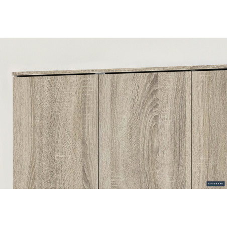 ROSEE, armoire de rangement 120 cm - 3 portes - 3 finitions