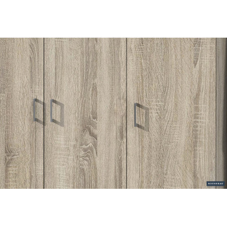 ROSEE, armoire de rangement 120 cm - 3 portes - 3 finitions