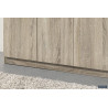 ROSEE, armoire de rangement 120 cm - 3 portes - 3 finitions