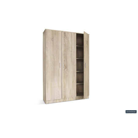 ROSEE, armoire de rangement 120 cm - 3 portes - 3 finitions