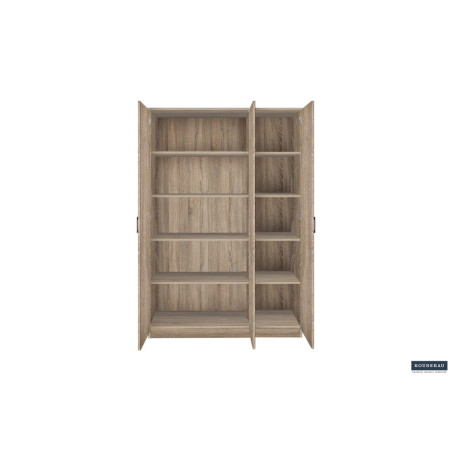 ROSEE, armoire de rangement 120 cm - 3 portes - 3 finitions