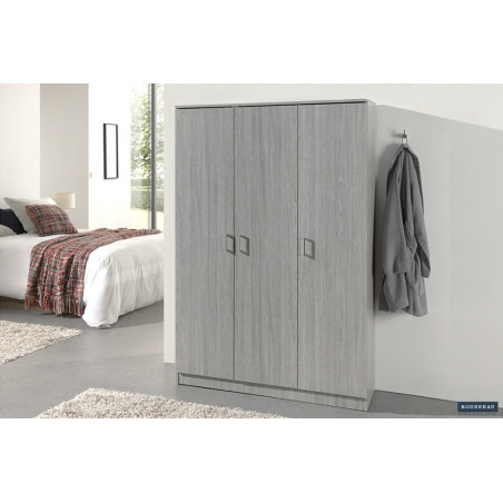 ROSEE, armoire de rangement 120 cm - 3 portes - 3 finitions